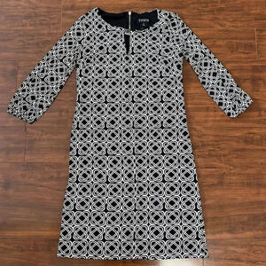 Print 3/4 sleeve  dress